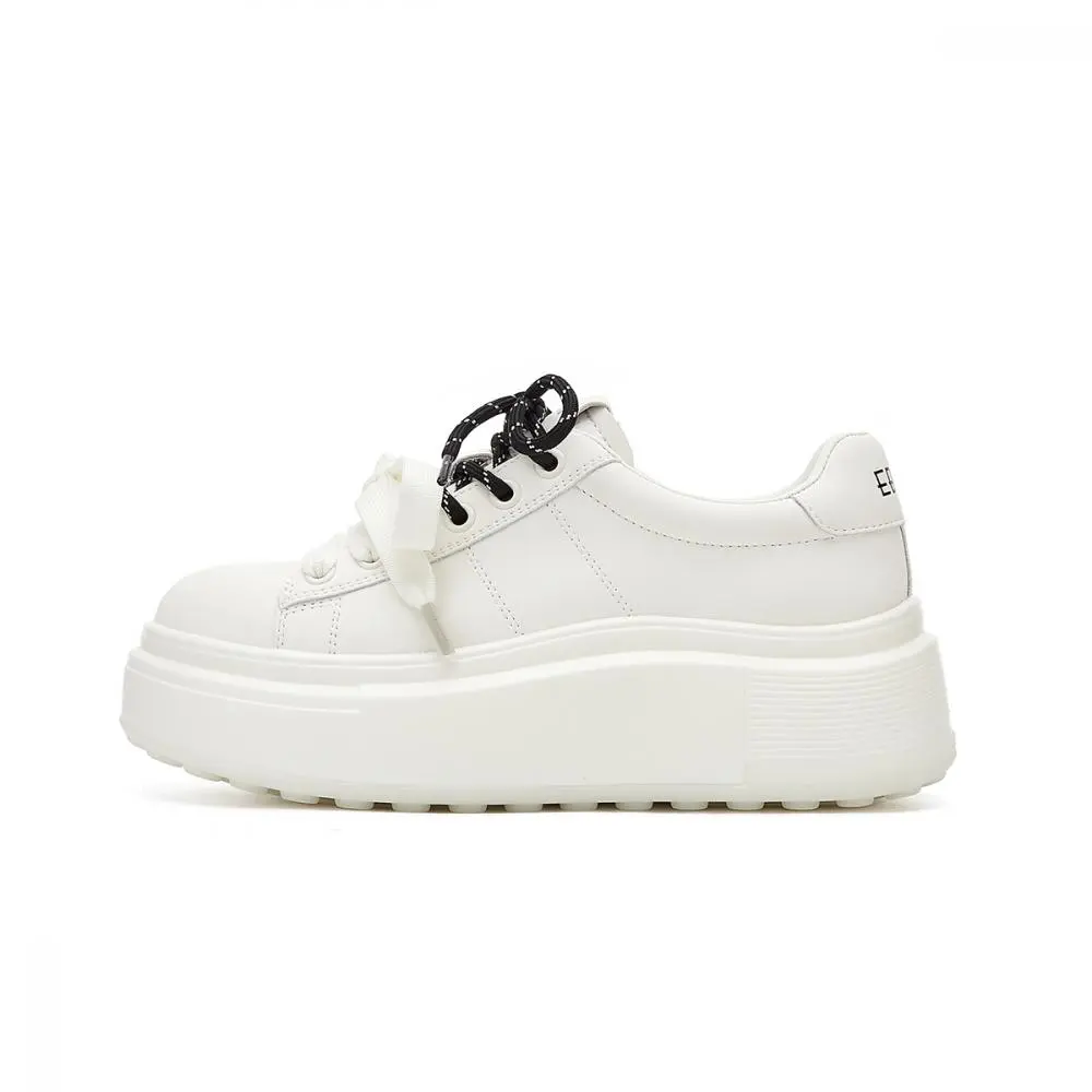 EBLAN Skateboard Shoes Women's White Black