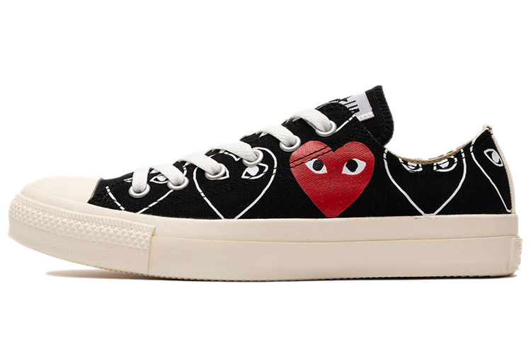 Converse Cdg X Converse Chuck Taylor All Star Multi Heart Black/White/Red
