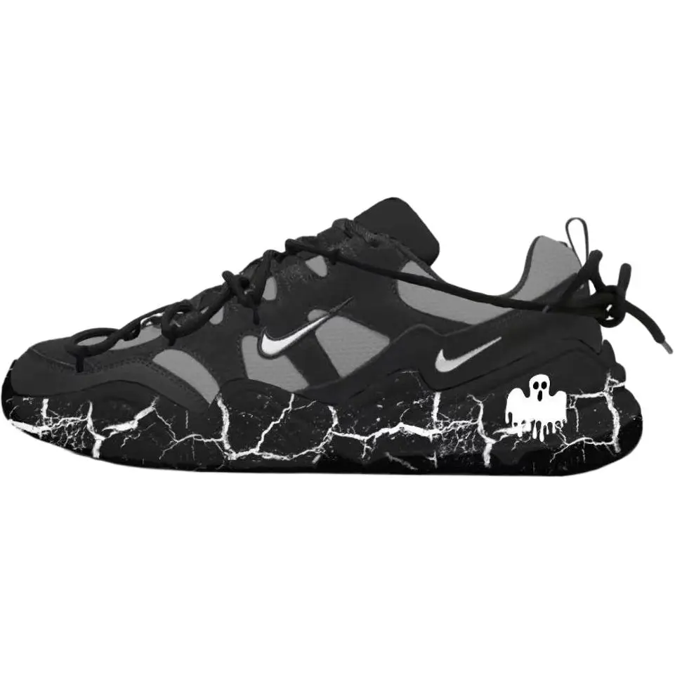 Nike Tech Hera Lightning Slip Resistant Abrasion Resistant Low top Casual Shoes Unisex Beige