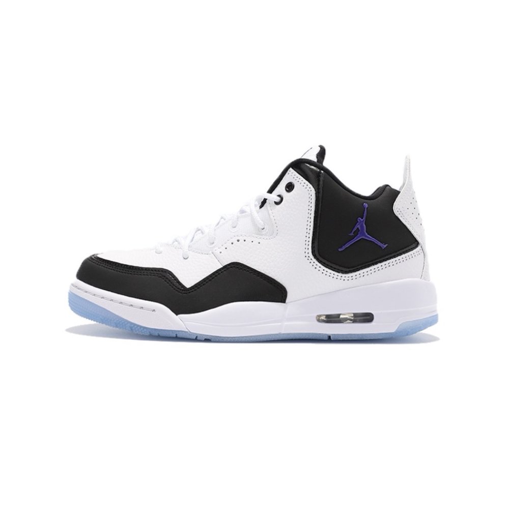 Jordan Courtside 23 Anti-Slip Wear-Resistant Low-Top Vintage Basketball Shoes Men's Black White
