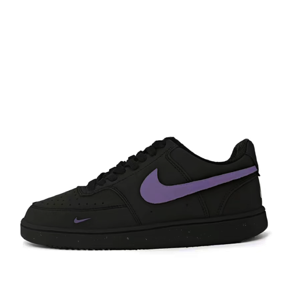 Nike Court Vision Anti Slip And Wear Resistant Lightweight Low Top Skateboard Shoes Unisex Purple