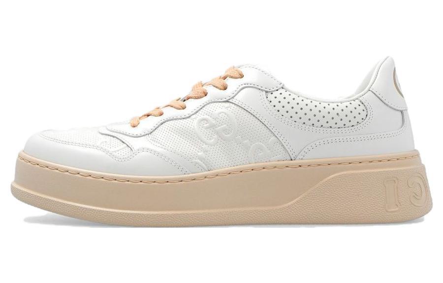 GUCCI Women's Gg Embossed Sneaker 'White Beige' Women's