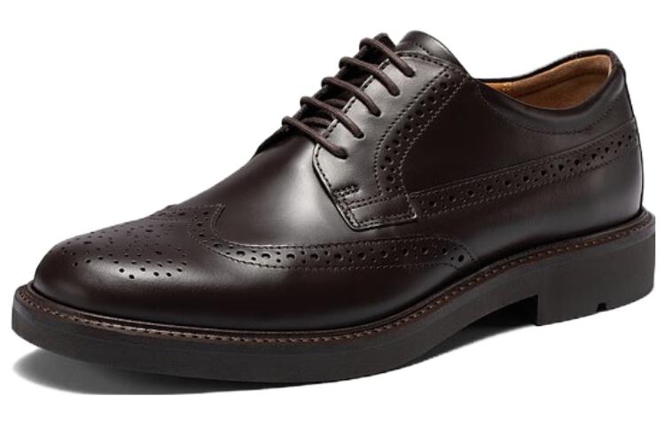 Ecco Urban London Series Dress Shoes Men Low-Top Mocha