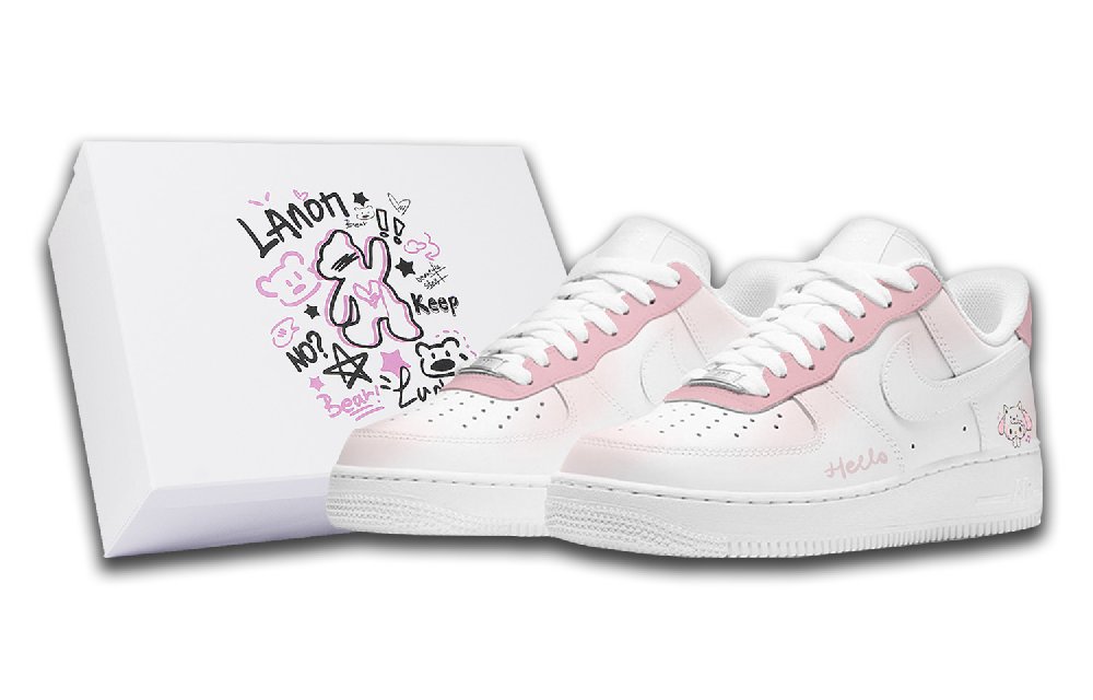 Nike Air Force 1 Skateboard Shoes Women's Low-Top Pink