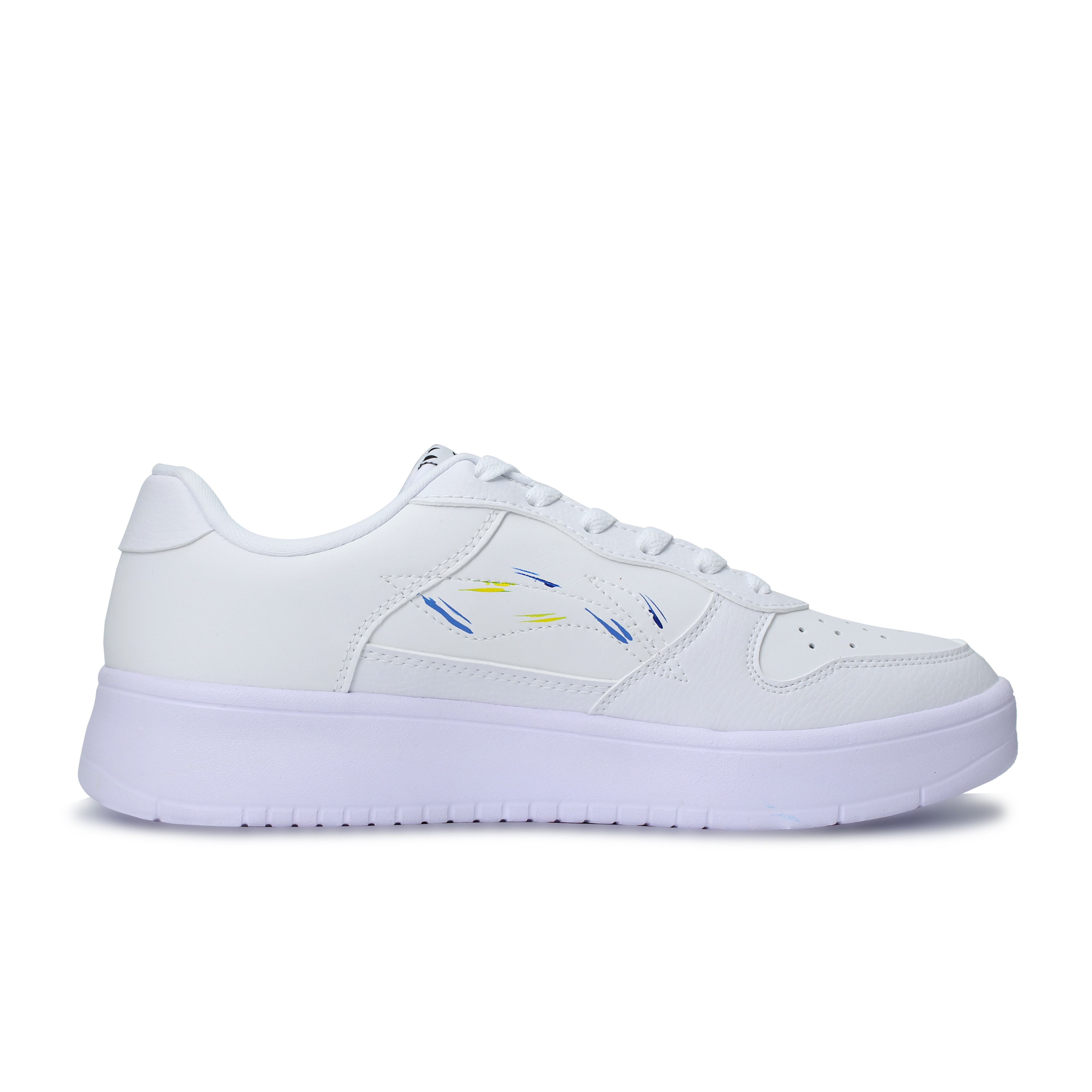 LiNing Pontoon Boats Wear resistant And Lightweight Low top Skateboard Shoes Unisex White Blue Yellow