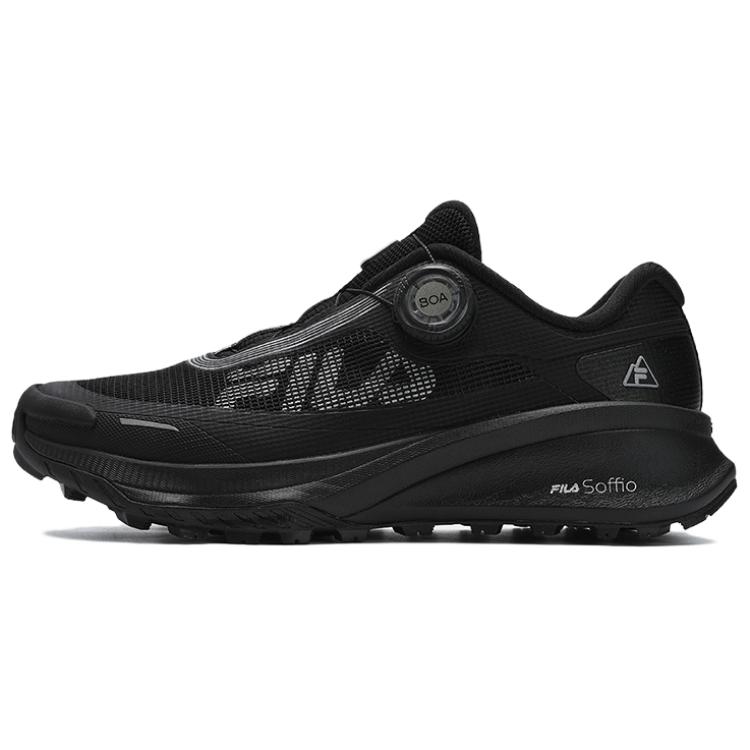 FILA LYNX BOA Abrasion Resistant Low Top Running Shoes Women's Black
