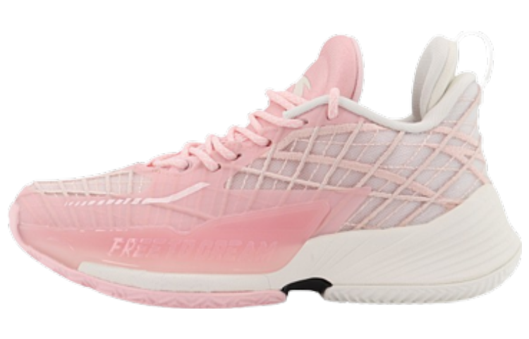 Anta Light Horseman 3 Cushioning Anti-Slip And Wear-Resistant Low-Top Performance Basketball Shoes Women's Pink White