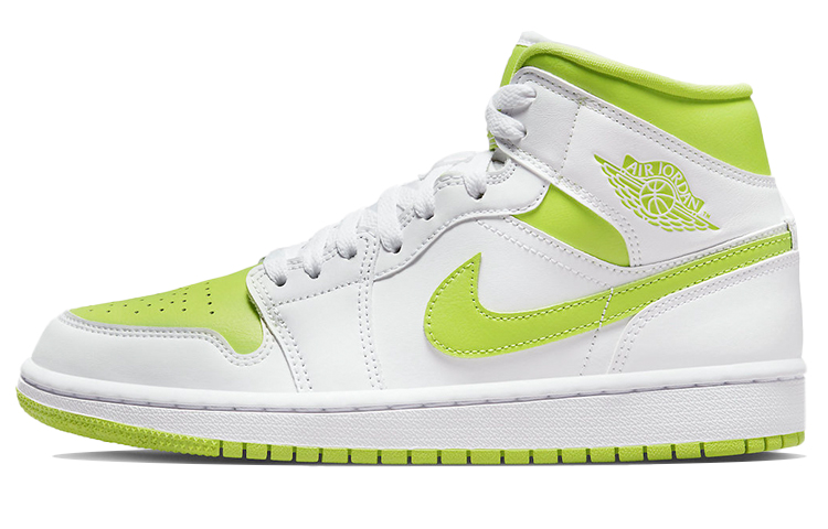 JORDAN 1 Mid White Lime Women's