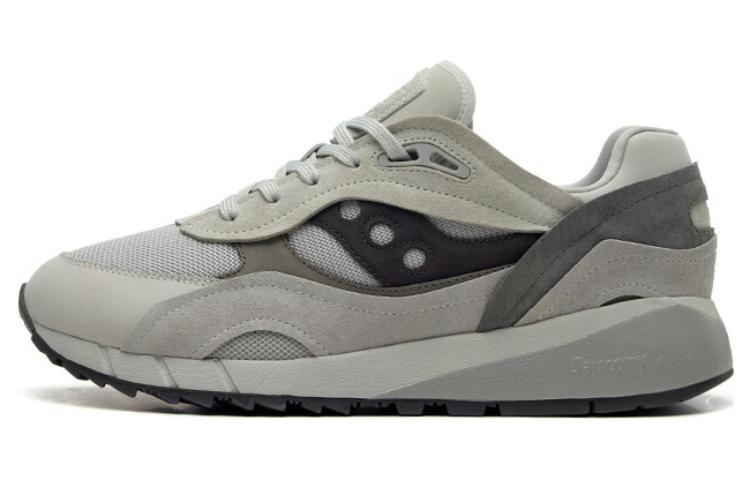 Saucony Shadow 6000 Cushioning Anti-Slip Wear-Resistant Breathability Low-Top Casual Shoes Unisex Gray