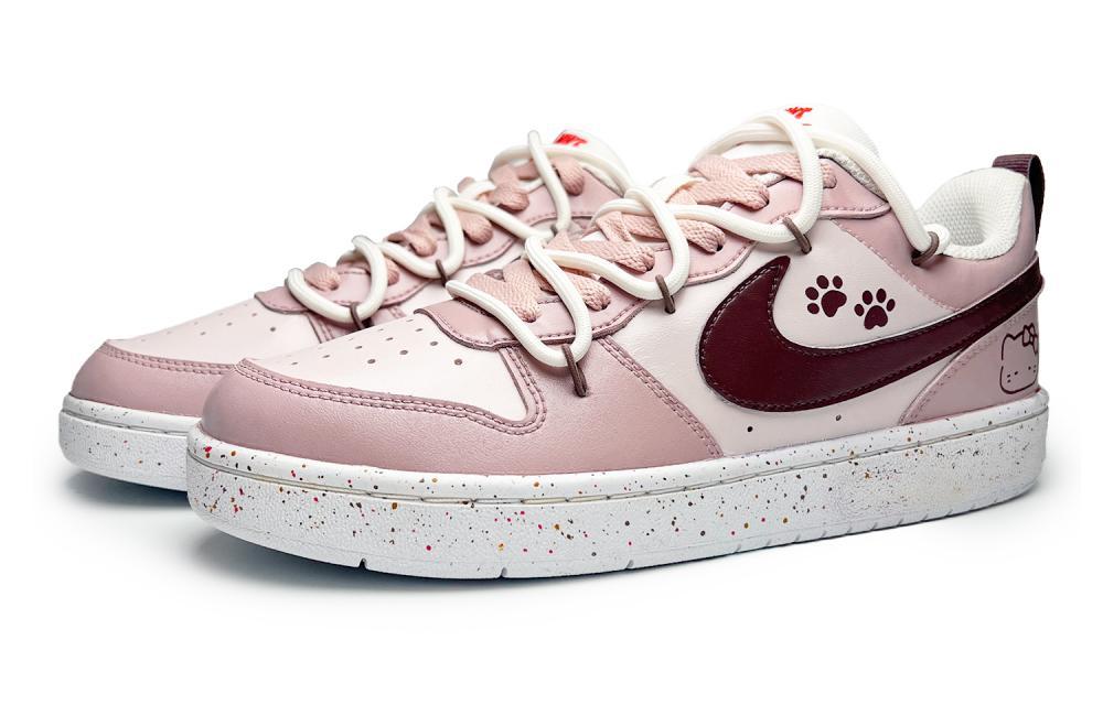 Nike Court Borough Cute Kitten Low Top Skateboard Shoes GS Pink купить в интернет-магазине Yoocart с быстрой доставкой по России.