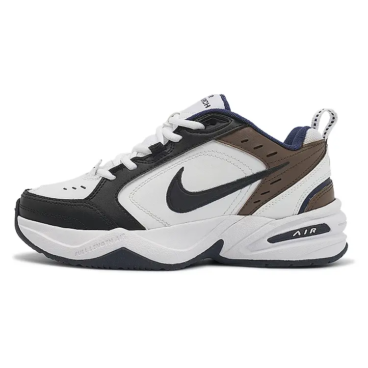 Nike Air Monarch 4 Slip Resistant Low top Chunky Sneakers Unisex Black White Brown