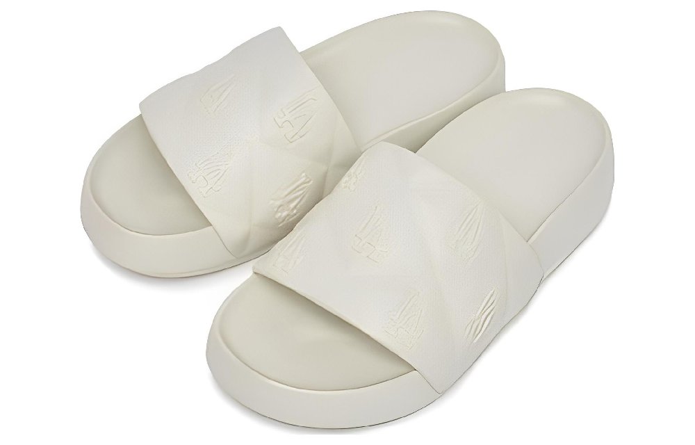 MLB Slipper Chunky Bouncer Slide Los Angeles Dodgers Los Angeles Dodgers Slide Slippers Unisex White