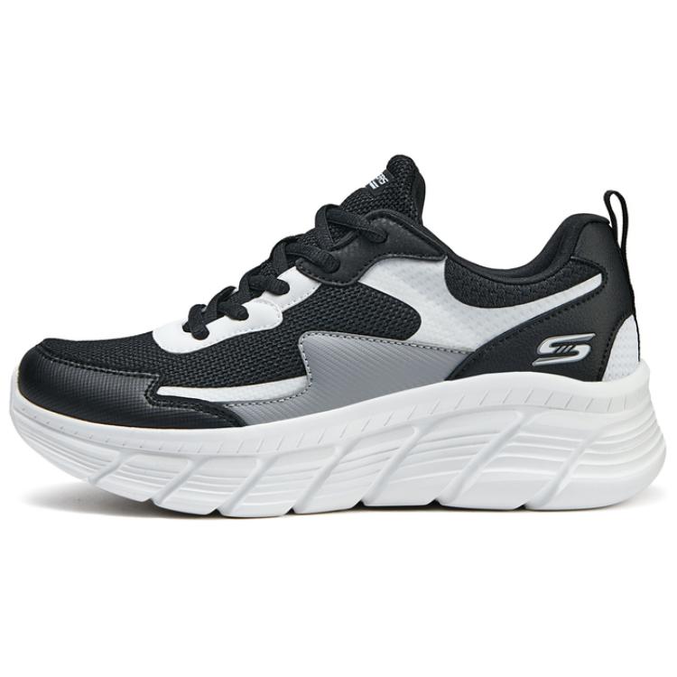 Skechers Cushioning Lightweight Support Abrasion Resistant Low Top Casual Shoes Women's Black White