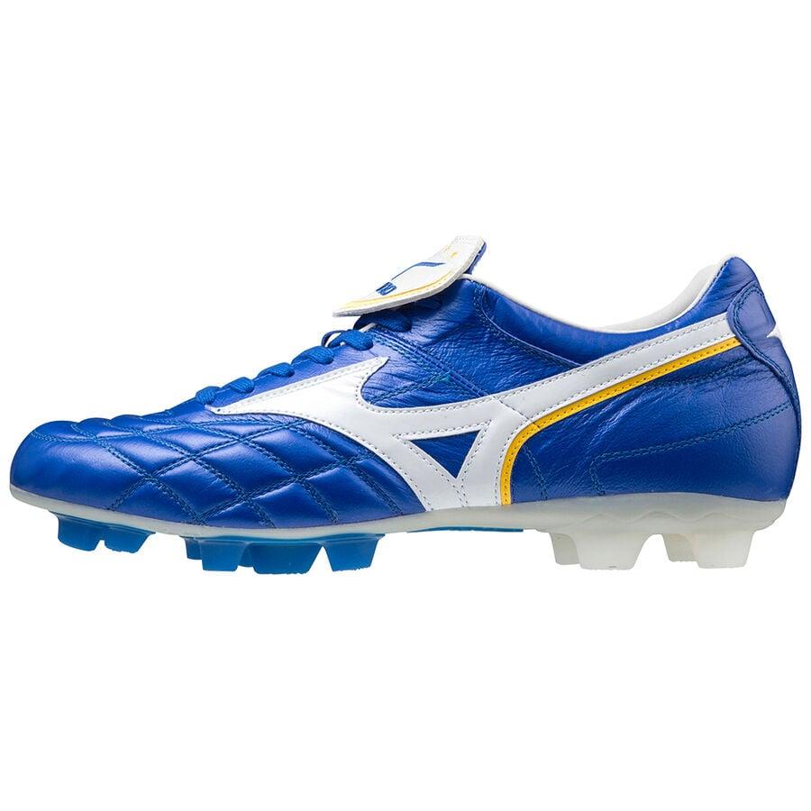 Mizuno Wear-Resistant Soccer Shoes Men Blue White Yellow