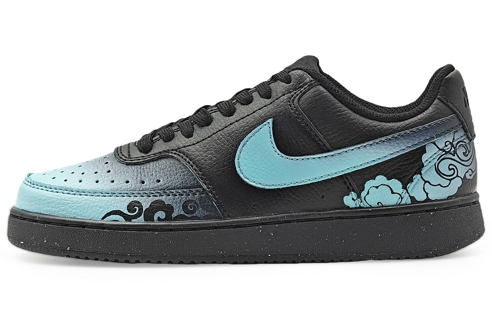 Nike Court Vision Low NN Abrasion Resistant Low Top Skateboard Shoes Unisex Dark Blue