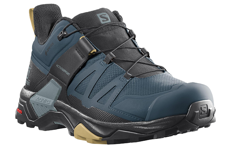 SALOMON X Ultra 4 Hiking / Trekking Shoes Men Low-Top Black/Blue