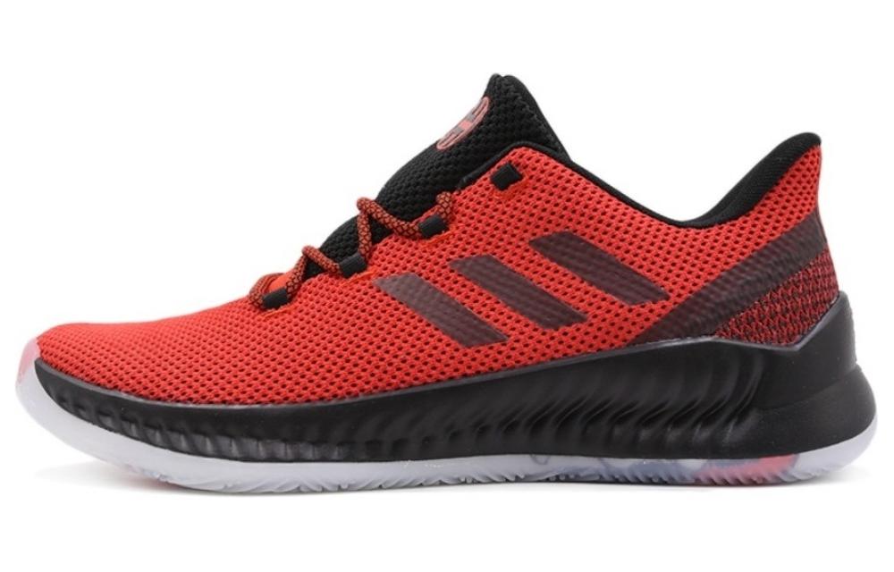 Adidas Harden B/E X Cushioning Low-Top Running Shoes Men's Black Red