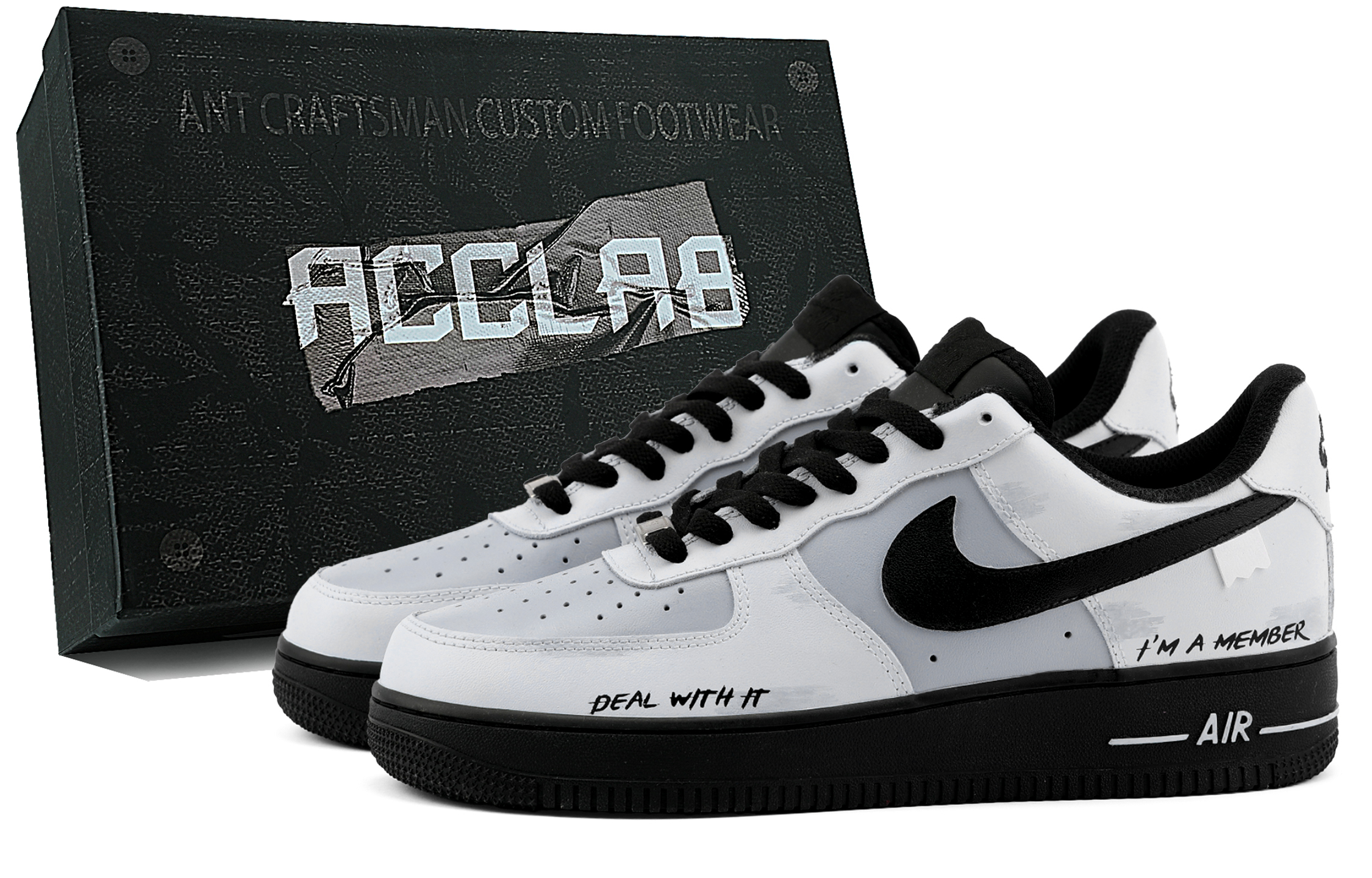 Nike Air Force 1 Abrasion Resistant Height Increasing Low top Skateboard Shoes Unisex Concrete Gray