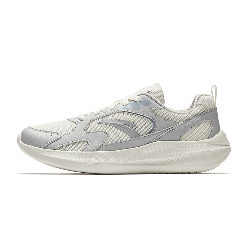Anta Running Collection Breathable And Lightweight Low Top Casual Training Running Shoes Men's White Gray