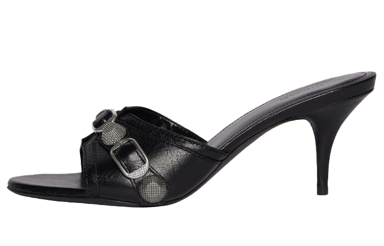Balenciaga Cagole Sandals 'Leather Black' Women's