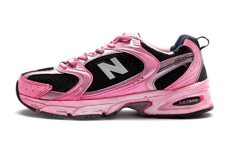 New Balance NB 530 Cushioning Anti-Slip Wear-Resistant Breathability Low-Top Running Shoes Unisex Black Pink