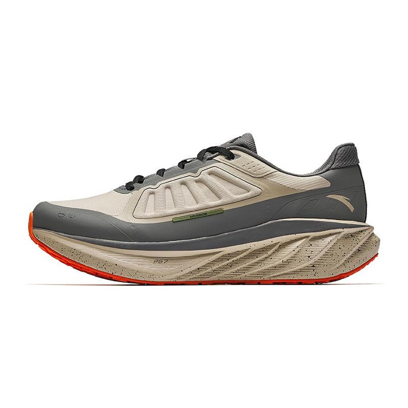 Anta Travel Anti-Slip Wear-Resistant Low-Top Running Shoes Men's Brown Gray
