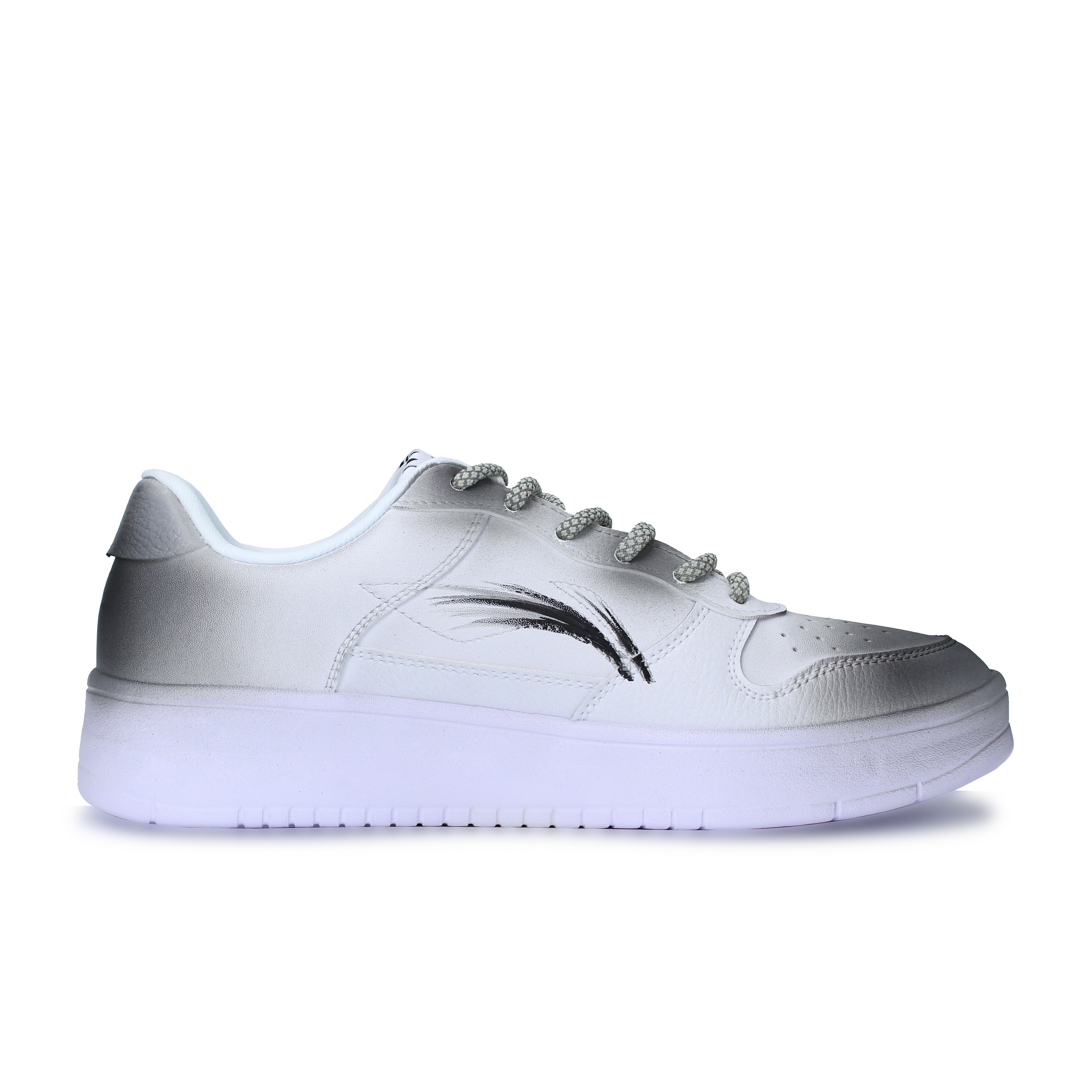 LiNing Pontoon Boats Wear resistant And Lightweight Low top Skateboard Shoes Unisex Gray