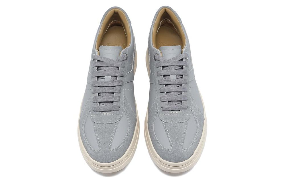 LI-NING 1990 002 Anti-Slip And Wear-Resistant Lightweight Low-Top Skateboard Shoes Men's Ultimate Gray