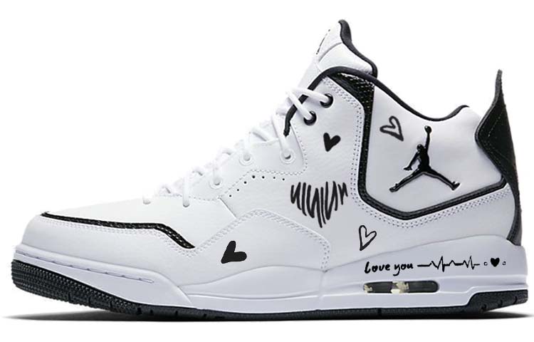Jordan Courtside 23 Vintage Basketball Shoes Men Mid Top Black/White