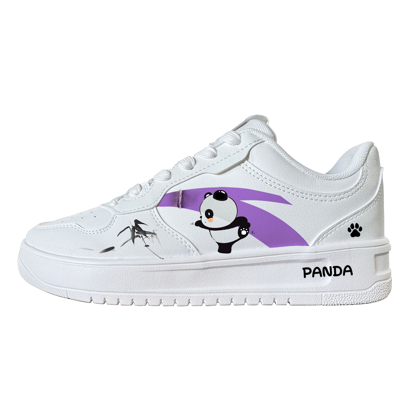 ANTA Life Collection Skateboard Shoes Unisex Low top White/Purple/Black