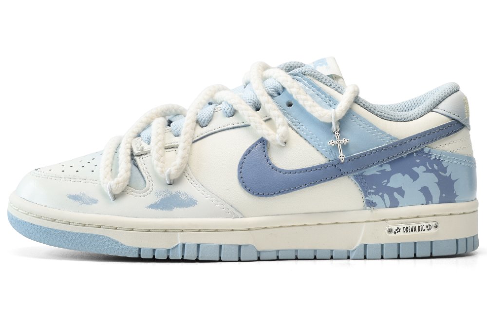 Nike Dunk 'Ocean Bliss' Low-Top Skateboard Shoes Women's White Blue