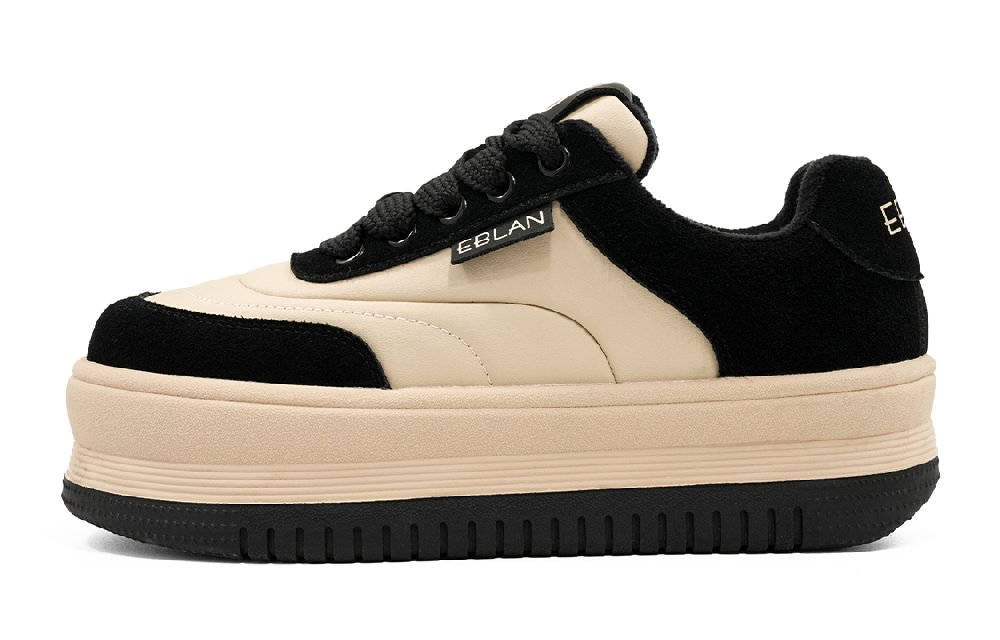 EBLAN Slip-Resistant Low-Top Skateboard Shoes Women's Black