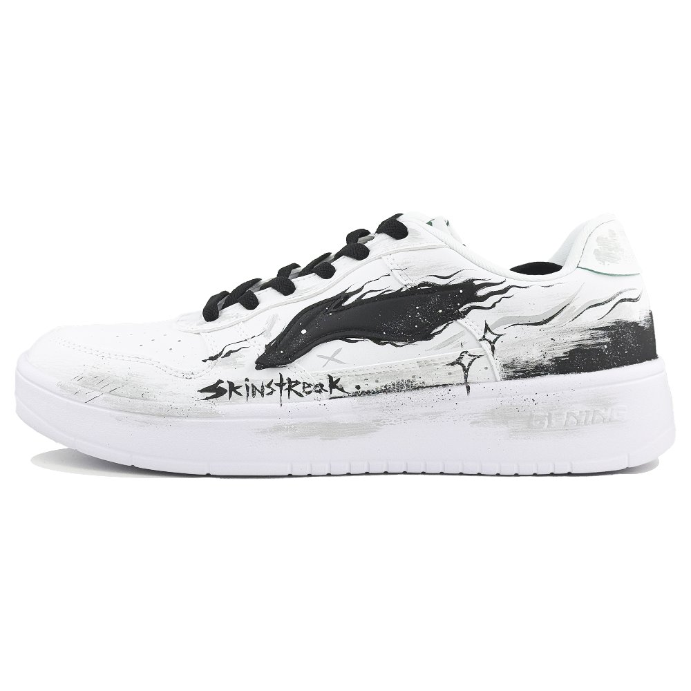LiNing Pontoon Boats Abrasion Resistant Shock Absorbers Low Top Skateboard Shoes Men's Black