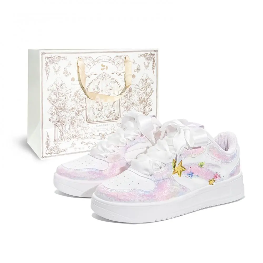 Anta Relaxed Coverage Waterproof Abrasion Resistant Low top Skateboard Shoes Women's Multicolor