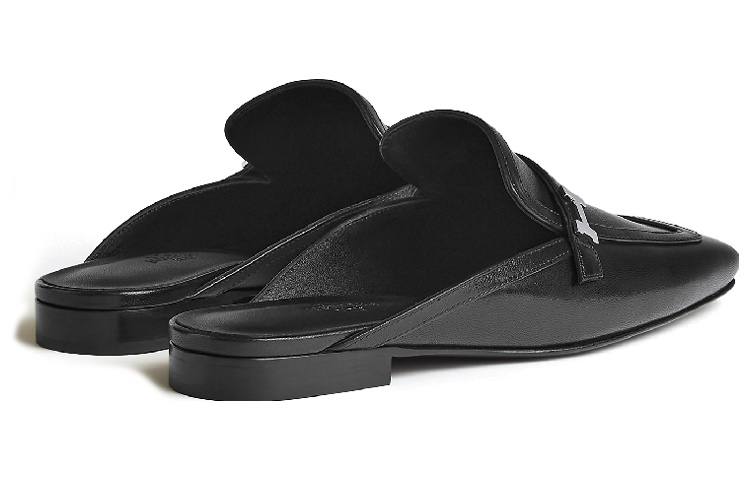 HERMES Groupie Abrasion Resistant Closed Toe Slippers Women's Black купить в интернет-магазине Yoocart с быстрой доставкой по России.