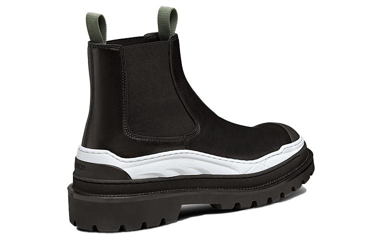 Sacai x DIOR Ankle Length Chelsea Boots Men's Black