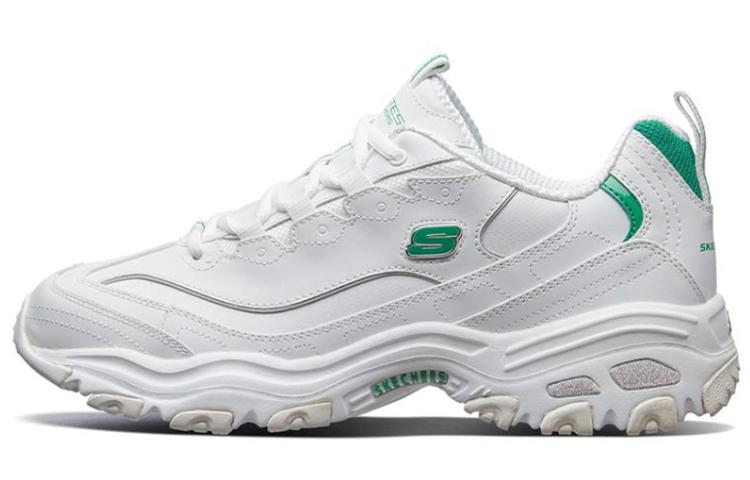 Skechers D'lites 1.0 Running Shoes White/Green