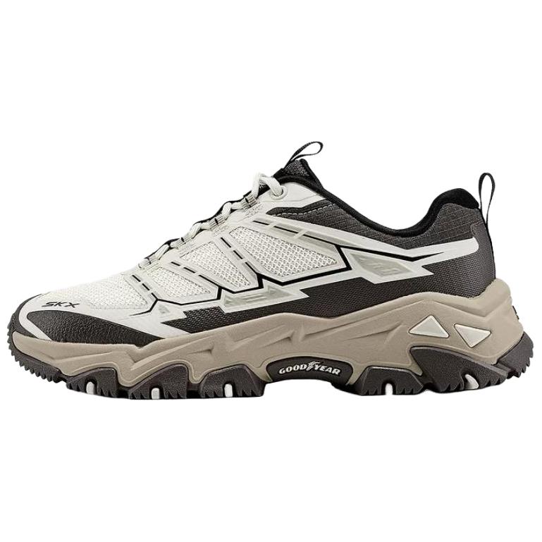 Skechers OUTDOOR WOMENS Abrasion Resistant Low Top Casual Shoes Women's White Gray