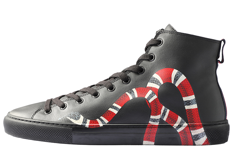 GUCCI Leather High Top 'Snake'