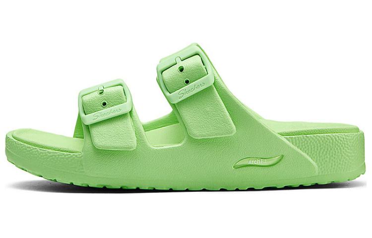 Skechers Foamies Rubber Sole Slide Slippers Women's Green