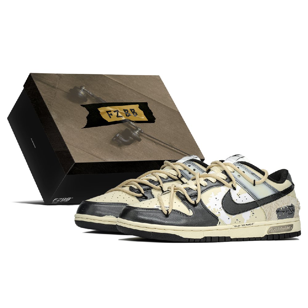 Nike Dunk Anti-Slip And Wear-Resistant Lightweight Height Increasing Low-Top Skateboard Shoes Women's Green Brown