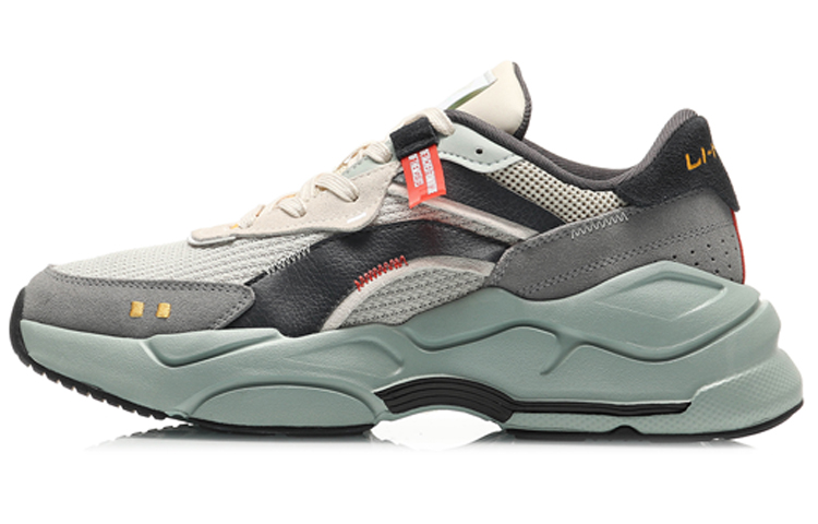 LiNing Candle Dragon 2020 Abrasion Resistant Breathable Low Top Sports Casual Shoes Men's Gray Black