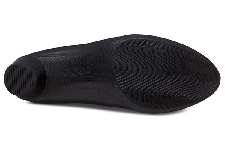 Ecco Chunky Heel Mary Jane Shoes 6.5cm Women's Black