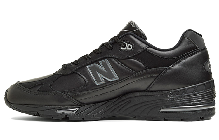New Balance 991 Leather Black Grey Women's