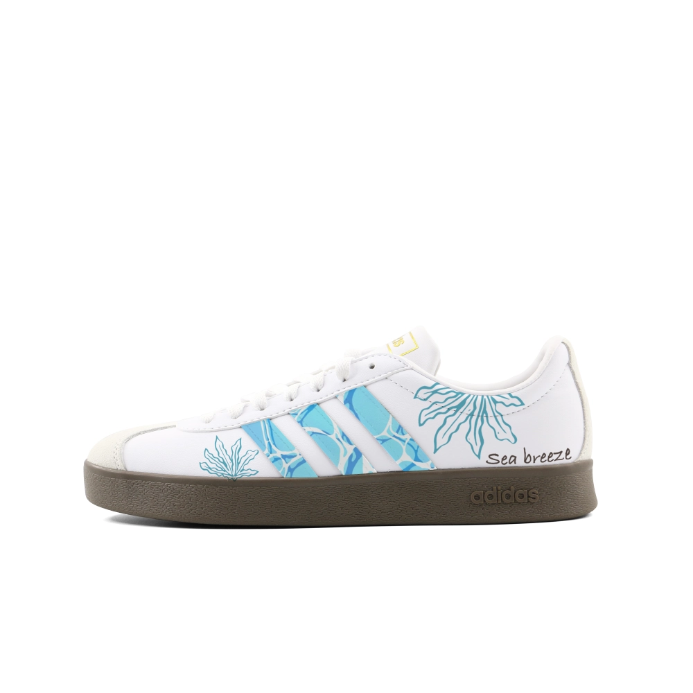 Adidas Vl Court Classic Abrasion Resistant Low top Skateboard Shoes Unisex Sky Blue