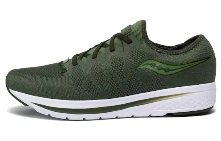 Saucony Anti Slip Wear Resistant Low Top Slip Resistant Casual Men's Green Brown
