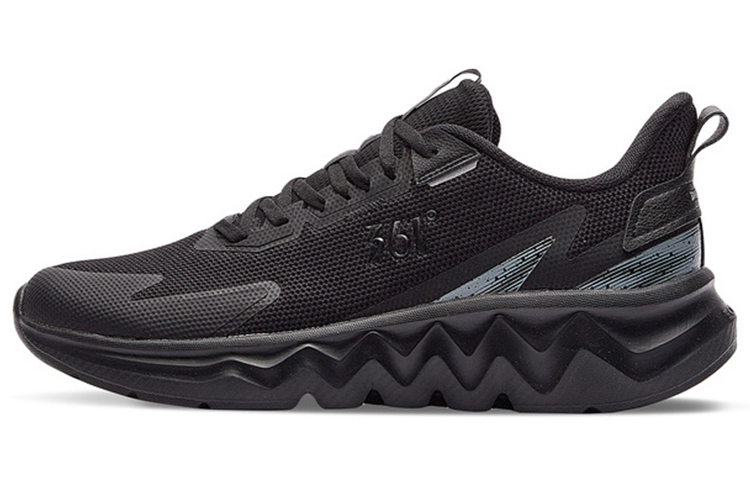 361° Slip Resistant, Abrasion Resistant, Lightweight Low Top Running Shoes Men's Obsidian Black