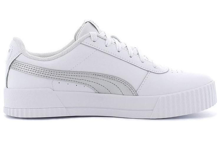 PUMA Carina Leather 'White Grey' Women's