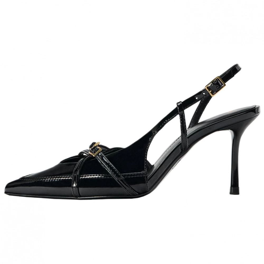 ZARA Slim Heel High Heels 8cm Women's Black