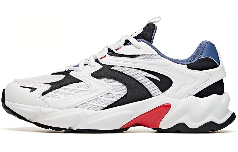 Anta Running Collection Low Top Running Shoes Men's White Black Red